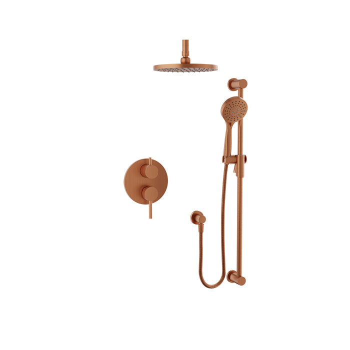 Baril Zip B66 Pressure-Balanced Shower Kit Trim - Satin Copper