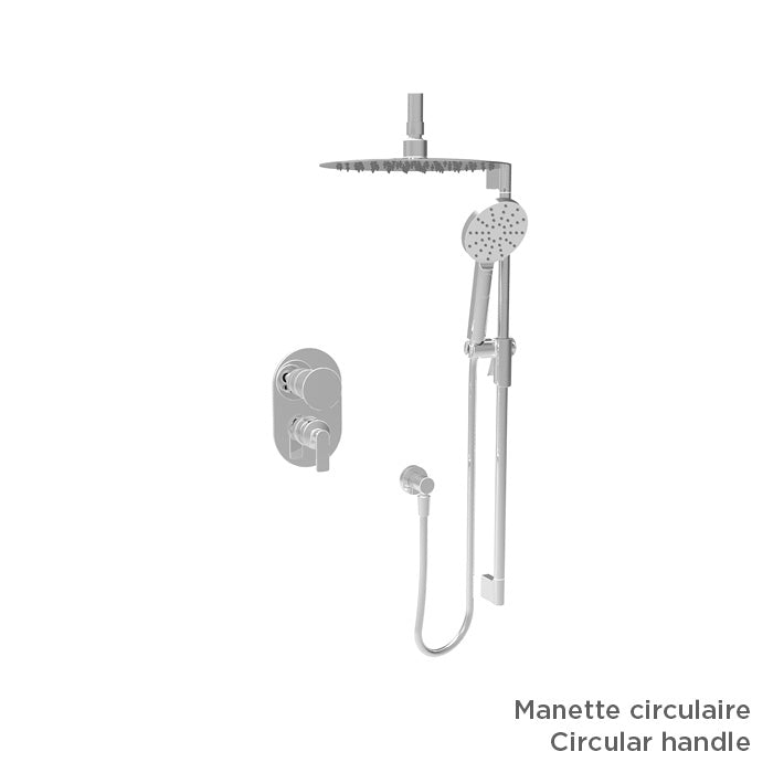 Baril TRR-2811-80 - Chrome - shown with optional M80-9180-14-CC handle kit, sold separately; rough-in sold separately