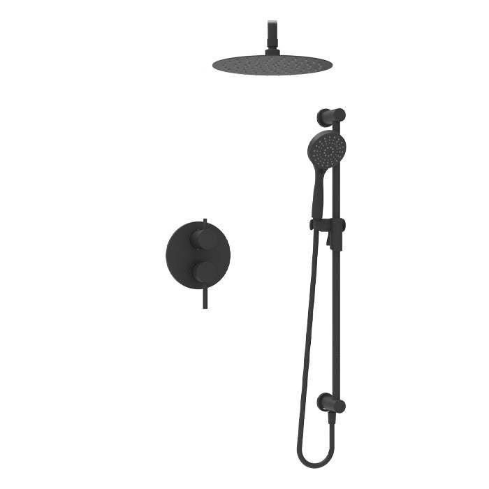 Baril Zip B66 Pressure-Balanced Shower Kit Trim - Matte Black