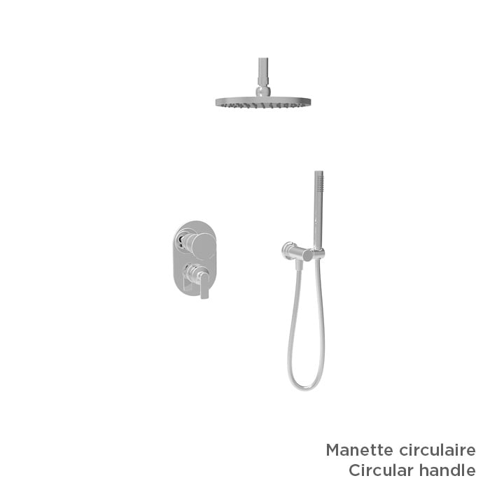 Baril TRR-2891-80 - Chrome - shown with optional M80-9180-14-CC handle kit, sold separately; rough-in sold separately