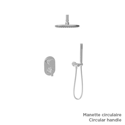Baril TRR-2891-80 - Chrome - shown with optional M80-9180-14-CC handle kit, sold separately; rough-in sold separately