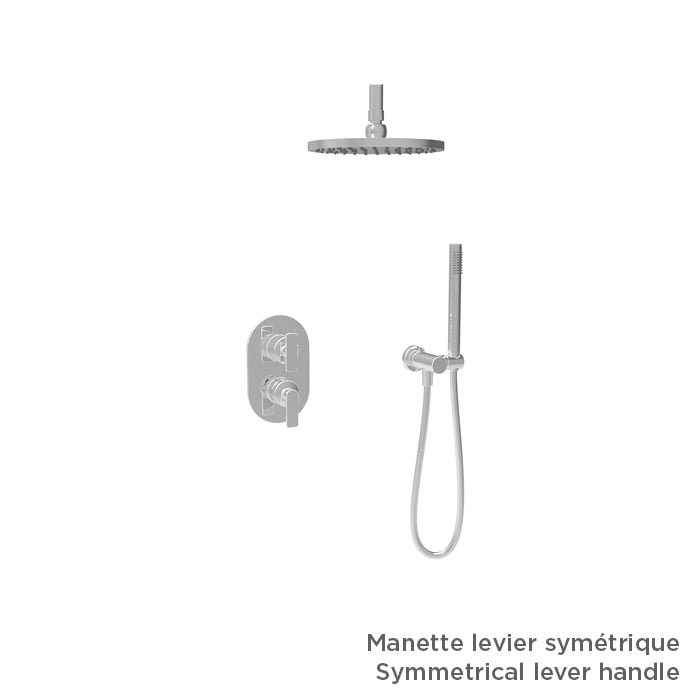 Baril TRR-2891-80 - Chrome - shown with optional M80-9180-34-CC handle kit, sold separately; rough-in sold separately