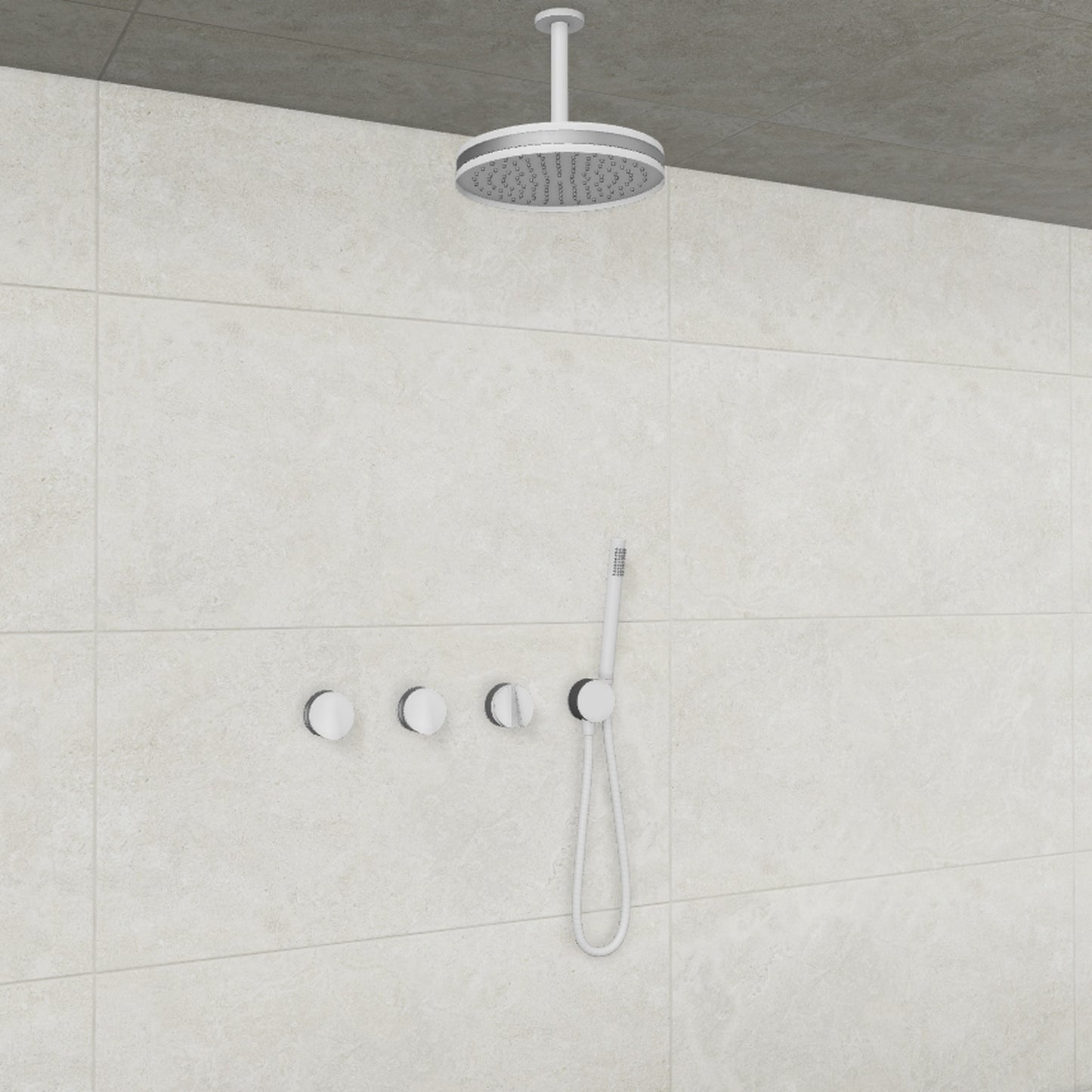 Baril Flora B47 Encastré seulement Pour ensemble de douche thermostatique, Pomme de douche plafond - TRR-3302-47