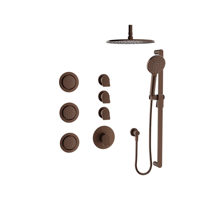 Baril Profile B46 Thermostatic Shower Kit Trim, Ceiling-Mounted - Venetian Bronze