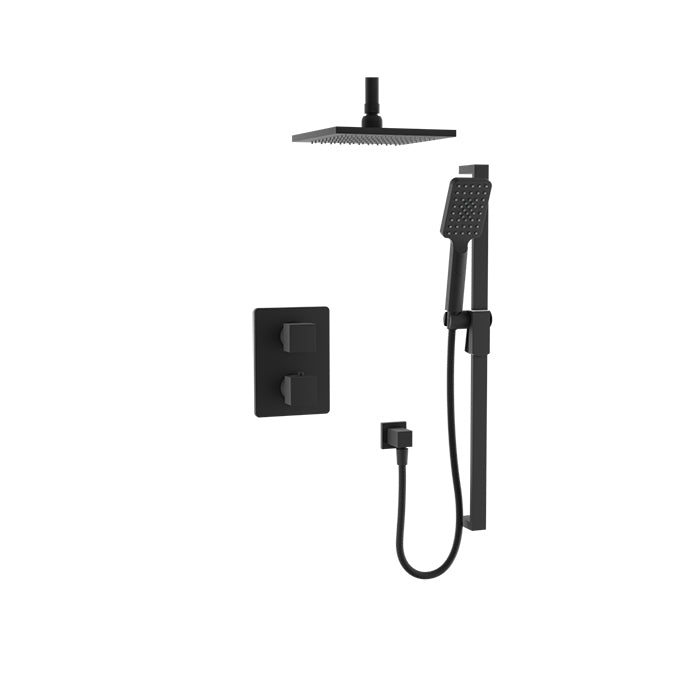 Baril Rec B05 Trim Only For Thermostatic Pressure-Balanced Shower Kit - Matte Black
