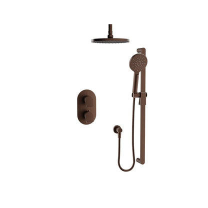 Baril Profile B46 Thermostatic Pressure-Balanced Shower Kit Trim, Ceiling-Mounted - Venetian Bronze