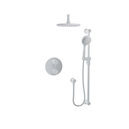 Baril Zip B66 Thermostatic Pressure-Balanced Shower Kit Trim - White