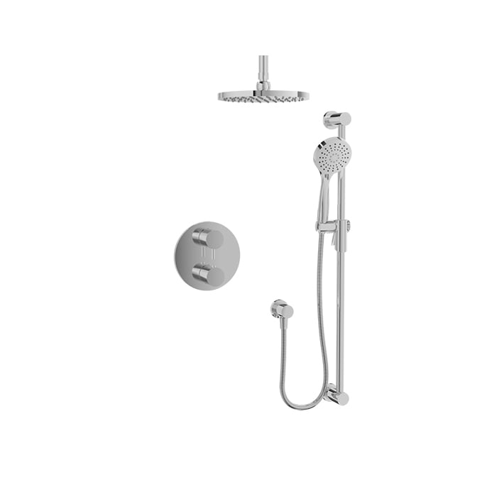 Baril Zip B66 Thermostatic Pressure-Balanced Shower Kit Trim - Polished Chrome