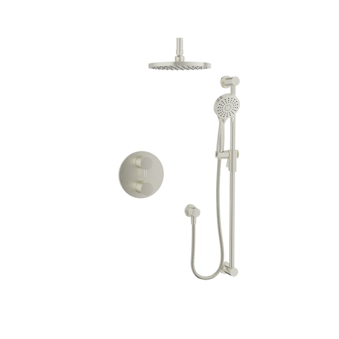 Baril Zip B66 Thermostatic Pressure-Balanced Shower Kit Trim - Brushed Nickel