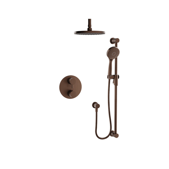 Baril Zip B66 Thermostatic Pressure-Balanced Shower Kit Trim - Venetian Bronze