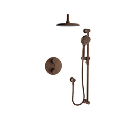 Baril Zip B66 Thermostatic Pressure-Balanced Shower Kit Trim - Venetian Bronze