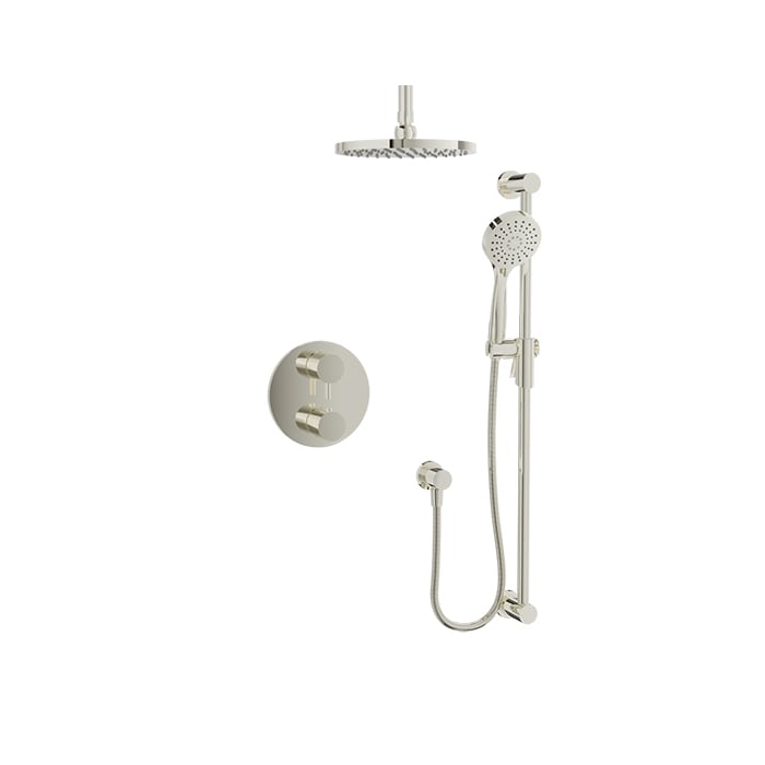 Baril Zip B66 Thermostatic Pressure-Balanced Shower Kit Trim - Polished Nickel