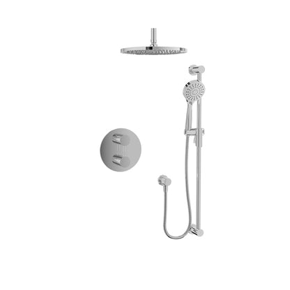 Baril Zip B66 Thermostatic Pressure-Balanced Shower Kit Trim - Polished Chrome
