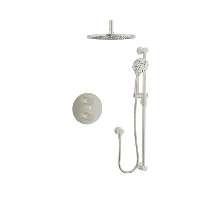Baril Zip B66 Thermostatic Pressure-Balanced Shower Kit Trim - Brushed Nickel