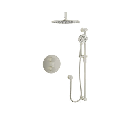 Baril Zip B66 Thermostatic Pressure-Balanced Shower Kit Trim - Brushed Nickel