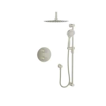 Baril Zip B66 Thermostatic Pressure-Balanced Shower Kit Trim - Brushed Nickel
