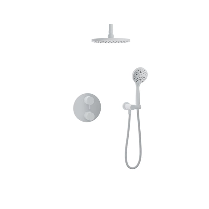 Baril Zip B66 Thermostatic Pressure-Balanced Shower Kit Trim - White