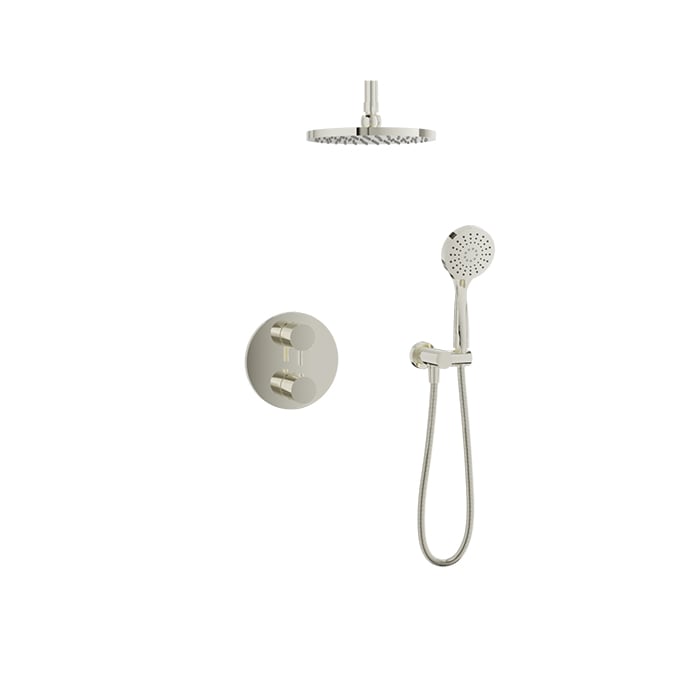 Baril Zip B66 Thermostatic Pressure-Balanced Shower Kit Trim - Polished Nickel