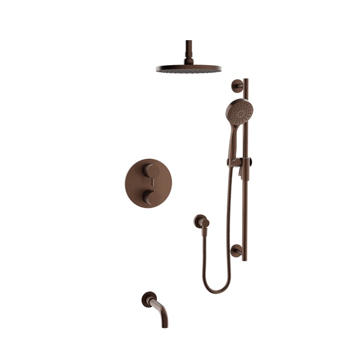 Baril Zip B66 Thermostatic Pressure-Balanced Tub & Shower Kit Trim - Venetian Bronze
