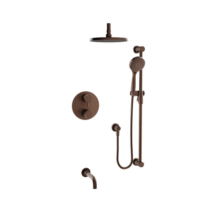 Baril Zip B66 Thermostatic Pressure-Balanced Tub & Shower Kit Trim - Venetian Bronze