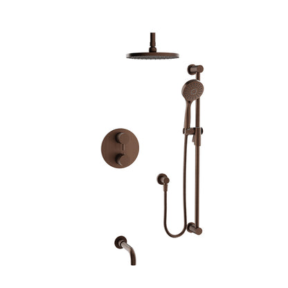 Baril Zip B66 Thermostatic Pressure-Balanced Tub & Shower Kit Trim - Venetian Bronze