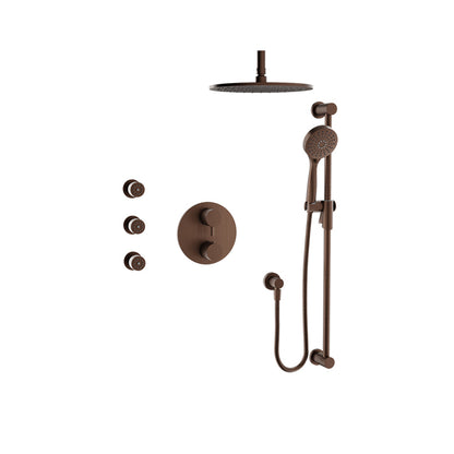 Baril Zip B66 Thermostatic Pressure-Balanced Shower Kit Trim - Venetian Bronze