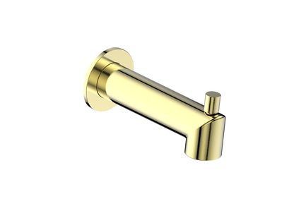 Vogt Round Slip-On Tub Spout with Diverter TS.03.07 in Brushed Gold