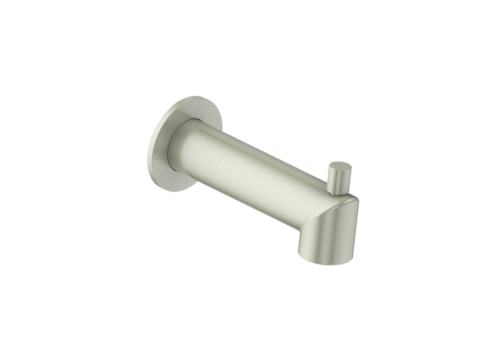 Vogt Round Slip-On Tub Spout with Diverter TS.03.07 in Brushed Nickel