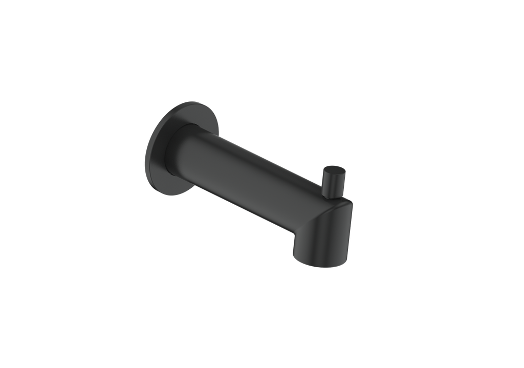 Vogt Round Slip-On Tub Spout with Diverter TS.03.07 in Matte Black