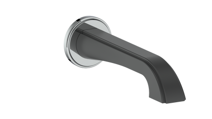 Vogt Zehn Tub Spout - Chrome / Matte Black (TS.09.07.CB)
