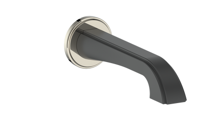 Vogt Zehn Tub Spout - Polished Nickel / Matte Black (TS.09.07.PB)