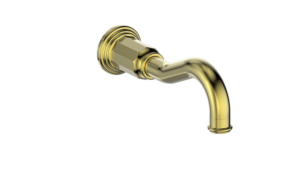 Vogt Carinthia Traditional Tub Spout in Brushed Gold – TS.11.07.BG