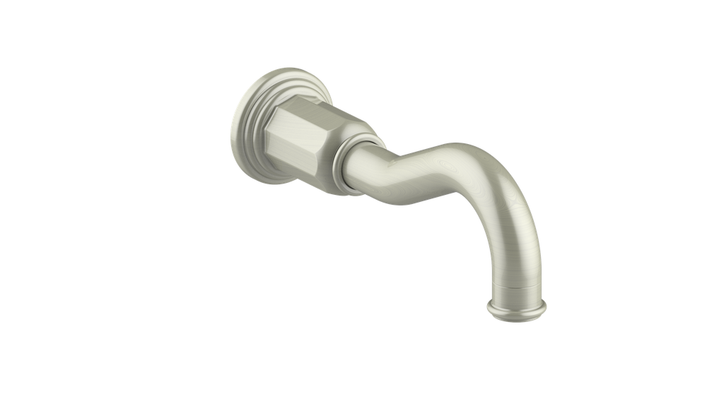 Vogt Carinthia Traditional Tub Spout in Brushed Nickel – TS.11.07.BN