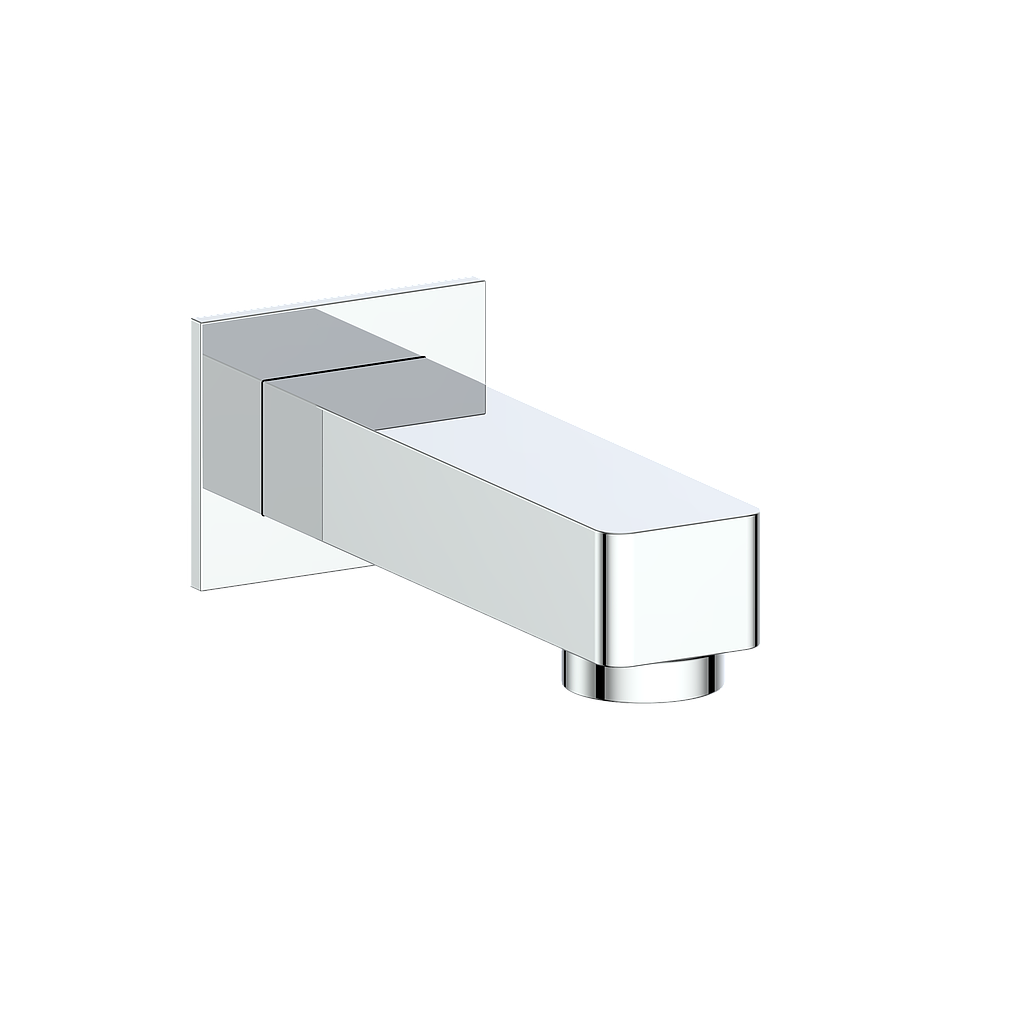 Vogt Square Slip-On Tub Spout TS.41.06 in Polished Chrome