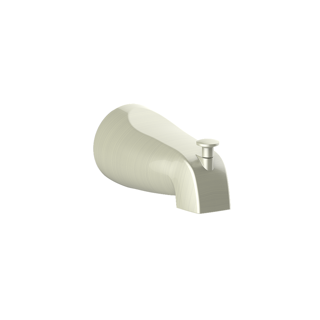 Vogt Round Slip-On Tub Spout with Diverter TS.42.07 in Brushed Nickel