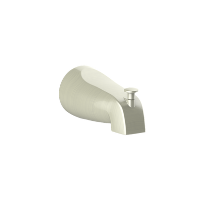 Vogt Round Slip-On Tub Spout with Diverter TS.42.07 in Brushed Nickel