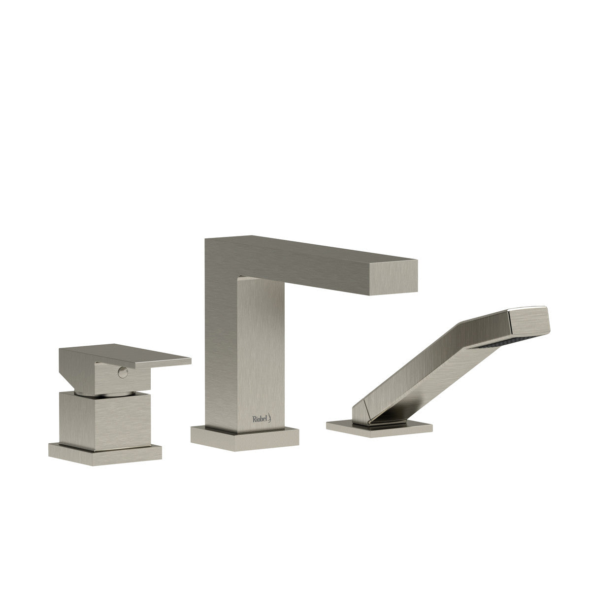Kubik 3-Hole Deck Mount Tub Filler Trim - Brushed Nickel | TUS10BN Eunoia Home