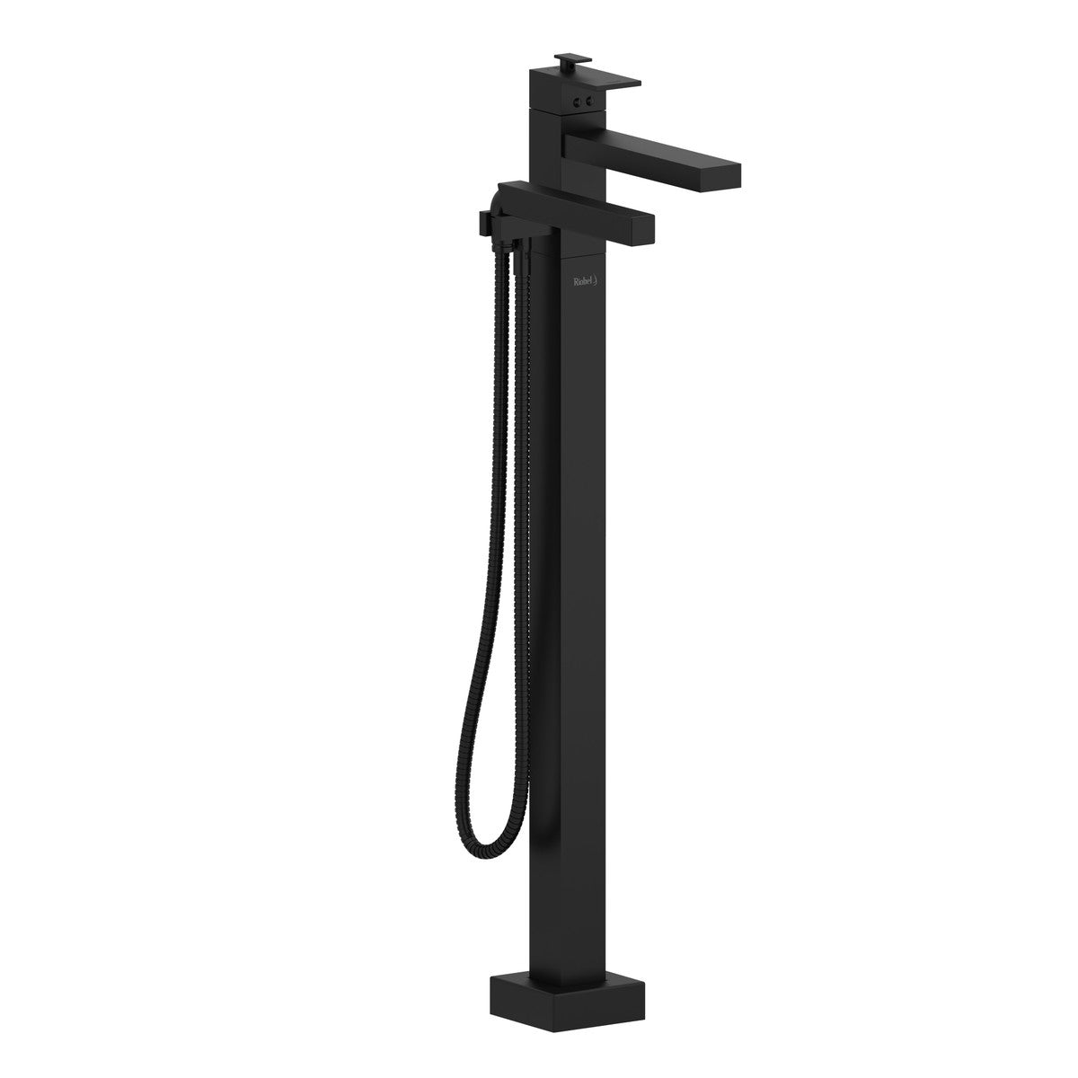 Black freestanding bathtub faucet with handheld shower Eunoia Home