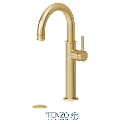 Alyss Single Hole Tall Lavatory Faucet With (W/O Overflow) Drain - ALY12-W-XX