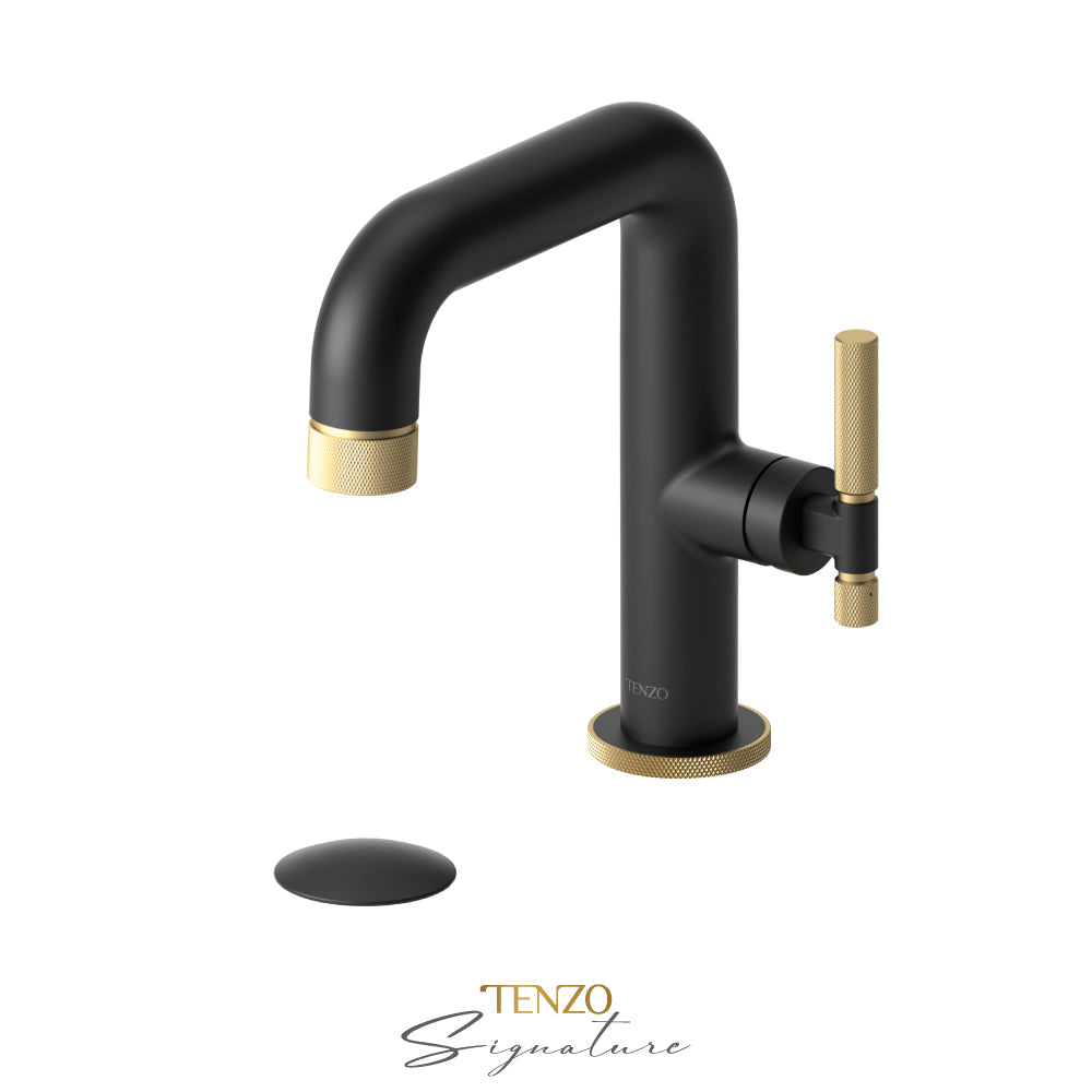 Tenzo Bellacio BE10-F matte black with brushed gold