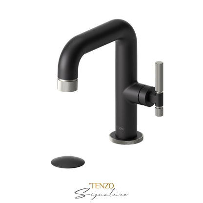 Tenzo Bellacio BE10-F matte black with brushed nickel