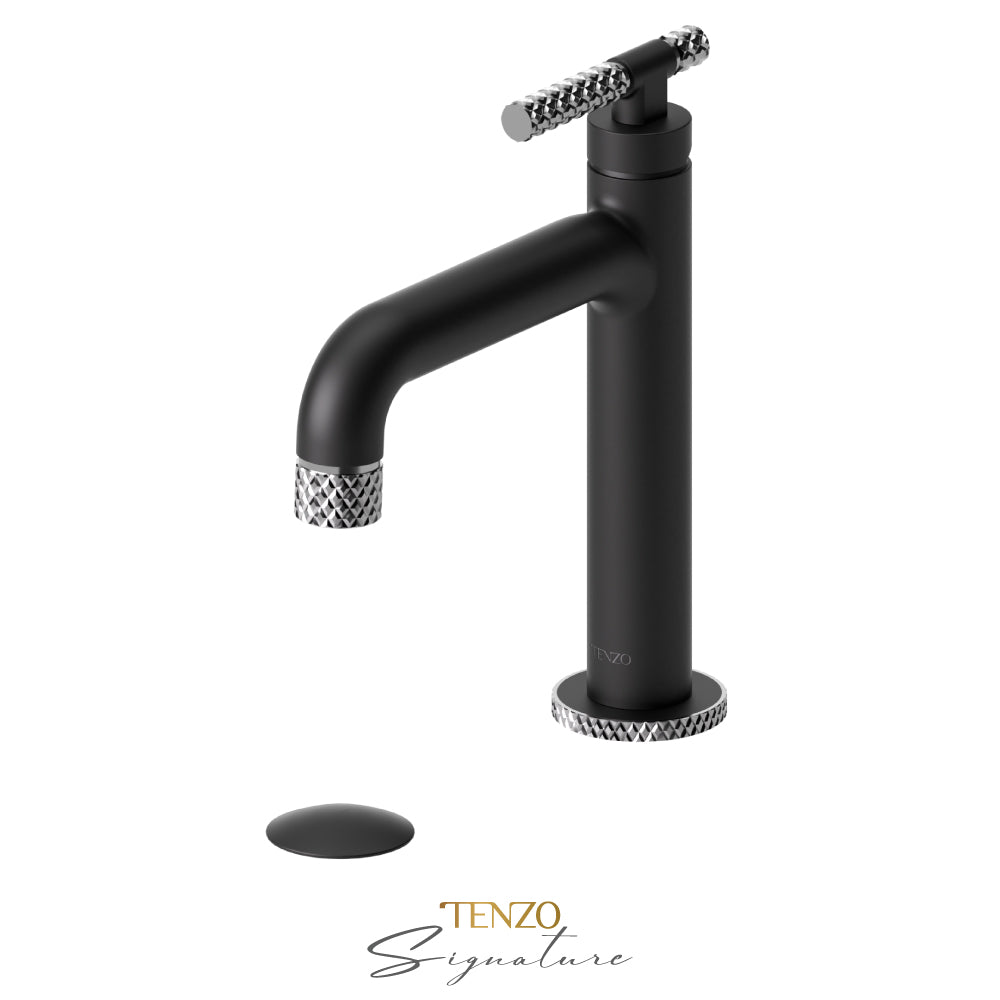 Tenzo Bellacio BE11-C matte black with chrome