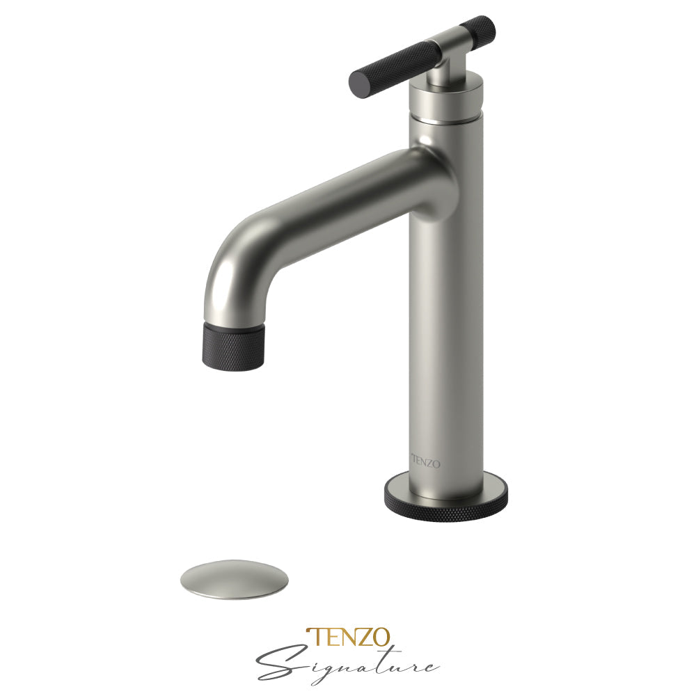 Tenzo Bellacio BE11-F brushed nickel with matte black