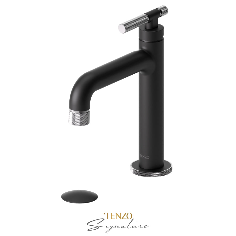 Tenzo Bellacio BE11-F matte black with chrome