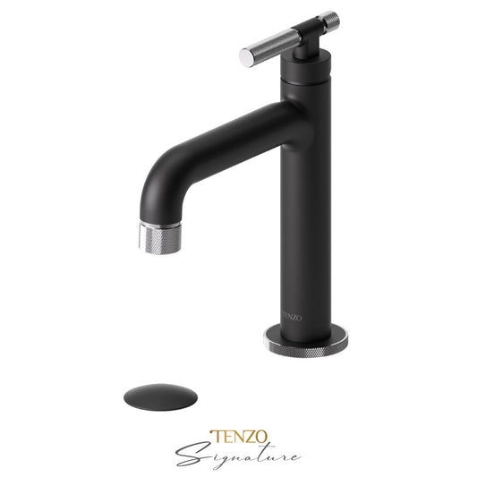 Tenzo Bellacio BE11-F matte black with chrome