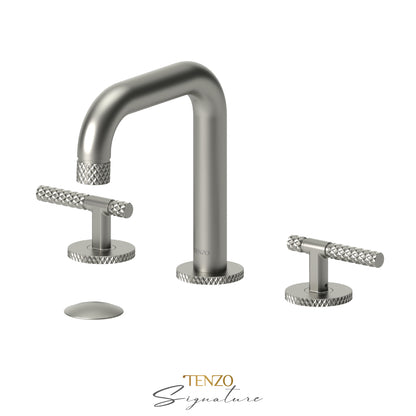 Tenzo Bellacio BE13-C 8 inch widespread lavatory faucet brushed nickel