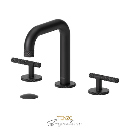 Tenzo Bellacio BE13-C 8 inch widespread lavatory faucet matte black