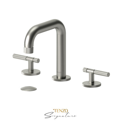 Tenzo Bellacio BE13-F 8 inch widespread lavatory faucet brushed nickel