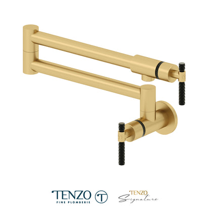 Tenzo Bellacio Pot Filler, Larger Knurled Design BE160-C