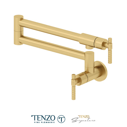 Tenzo Bellacio Pot Filler, Larger Knurled Design BE160-C
